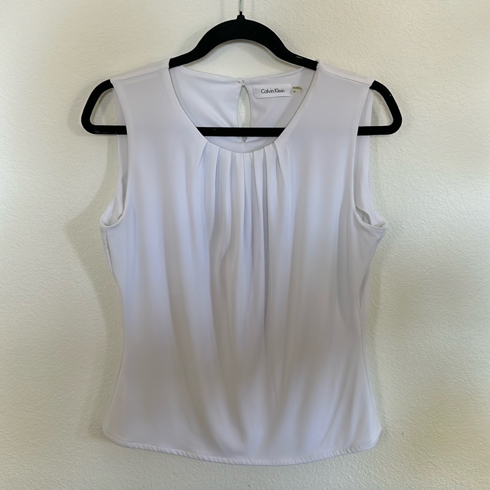 Women’s Calvin Klein Sleeveless White Top